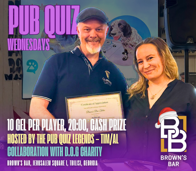 Pub Quiz at Brown's Bar in Tbilisi