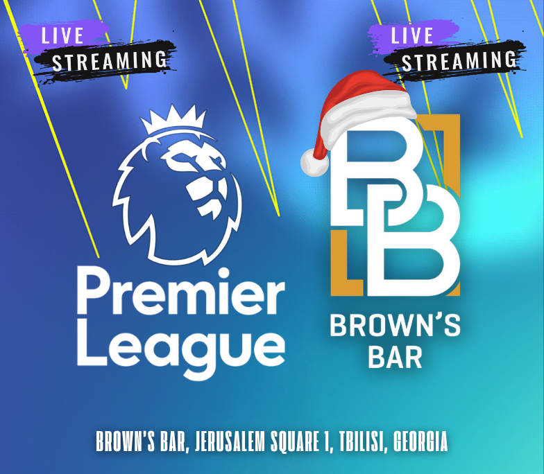 Watching Premier League Football matches live in Tbilisi at Brown's Bar tbilisi