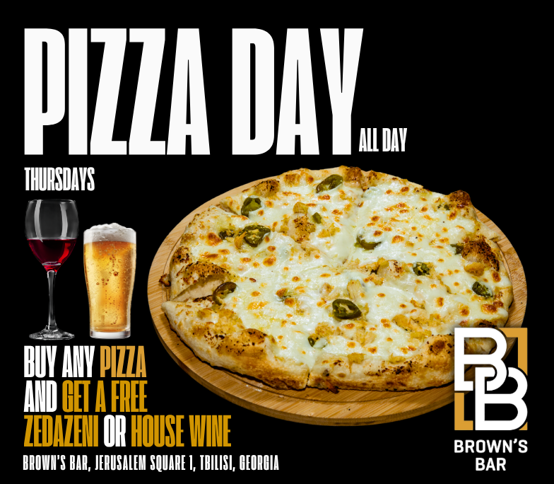 Happy Hour and best deals in Tbilisi with free beer at Brown's Bar Tbilsi