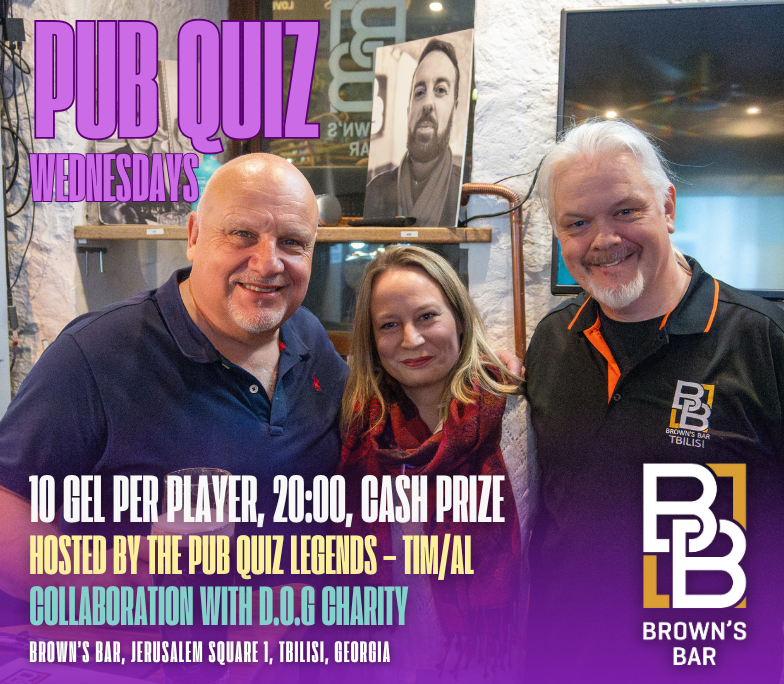 Most popular Pub Quiz at Brown's Bar Tbilisi