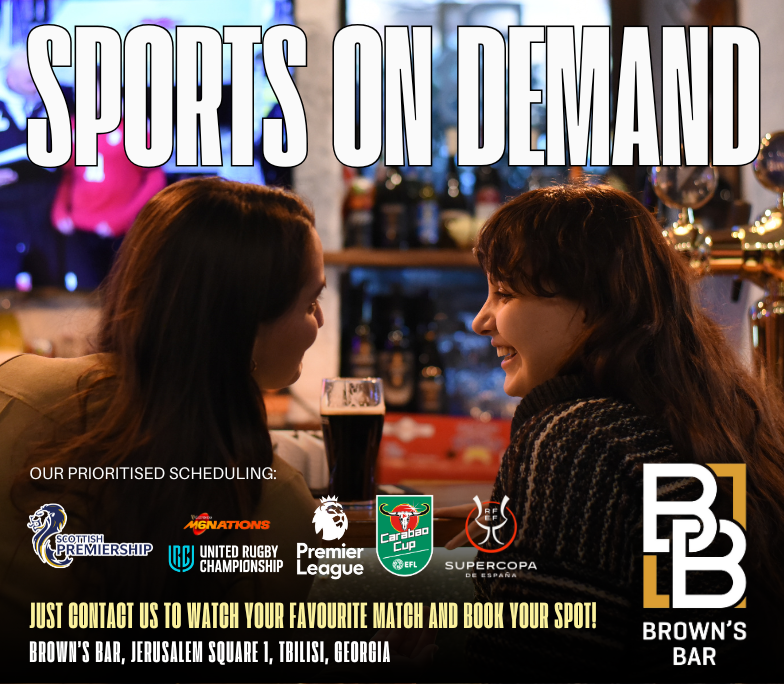 Watch Live sports at Brown's Bar Tbilisi