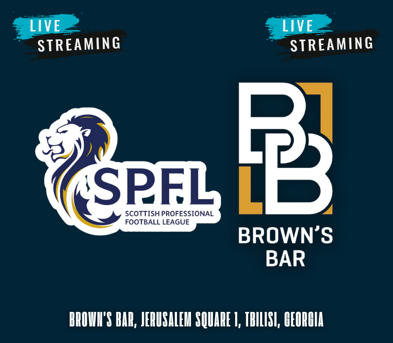 Watch Scottish Premier football league Live at Brown's Bar Tbilisi Sports bar