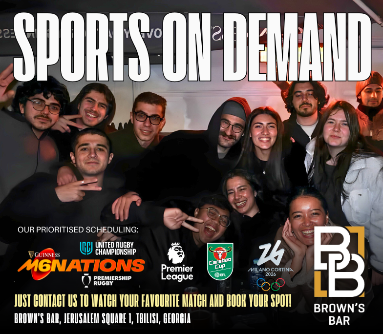 Brown's Bar is a sports bar located in the heart of Old Tbilisi, covering live sports and pouring the best guinness in the town