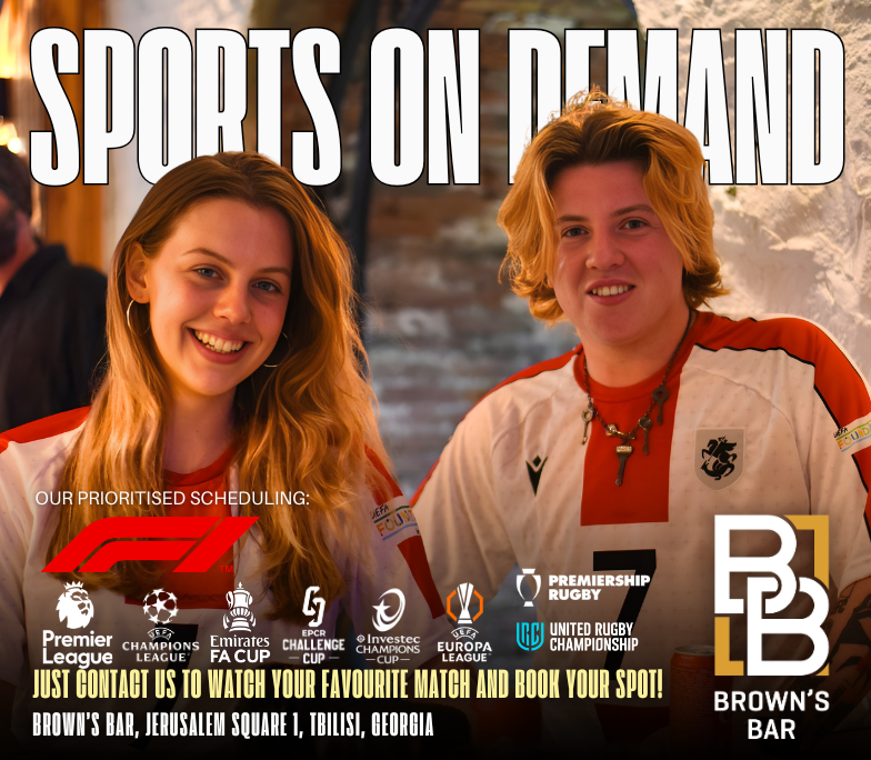 Watch your favourite sports at Brown's Bar Tbilisi a popular sports bar in the heart of Tbilisi's nightlife